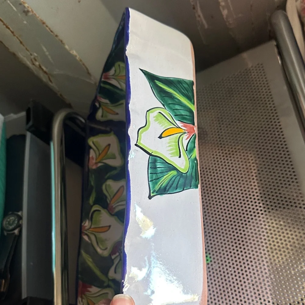 Floral Ceramic Serving Dish